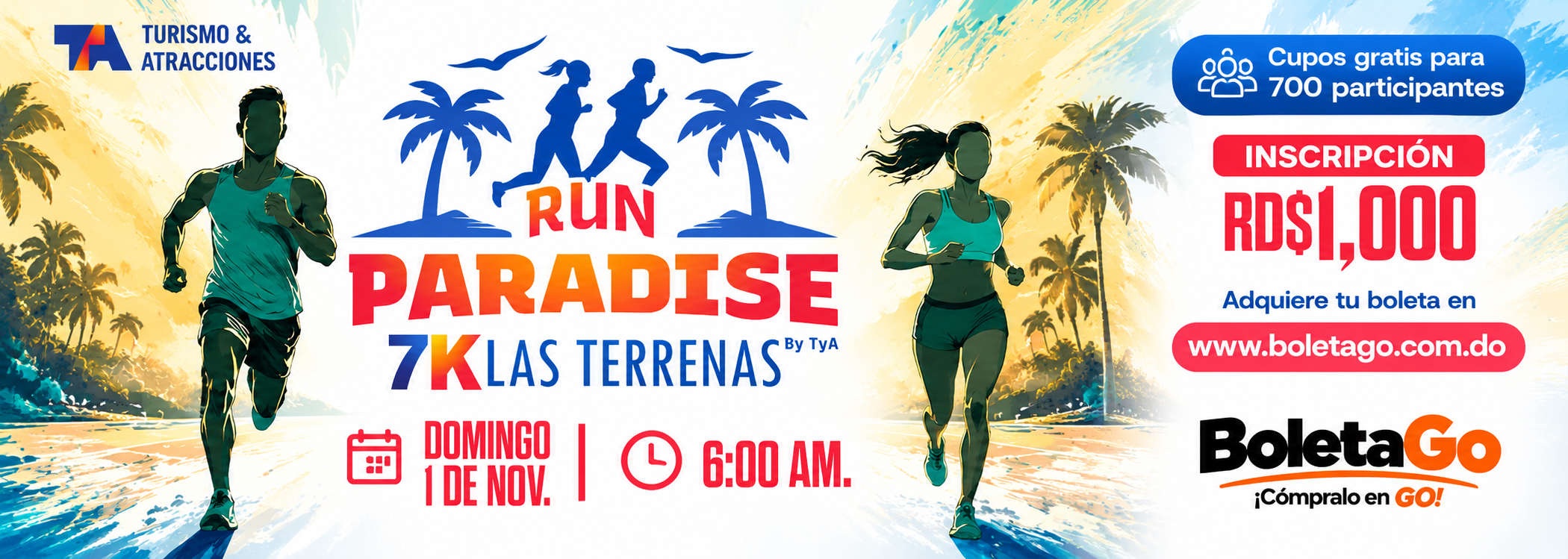 Run Paradise 7K Las Terrenas